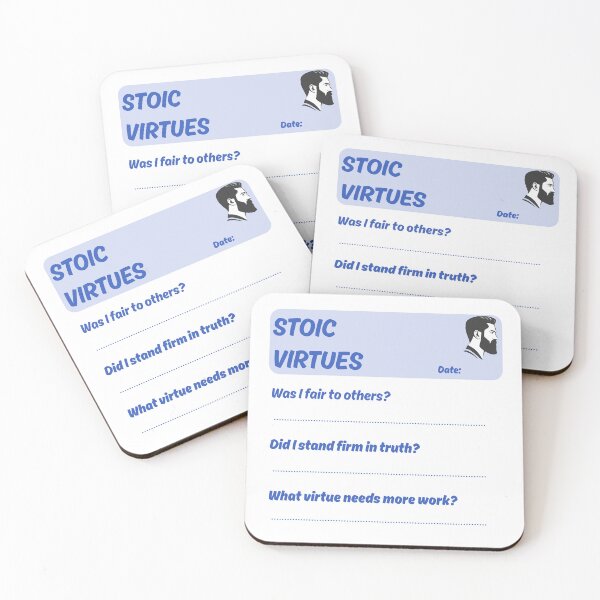 Item preview,  Stoic Journaling Template of Virtues inspired by Marcus Aurelius designed and sold by LexaArtworks.