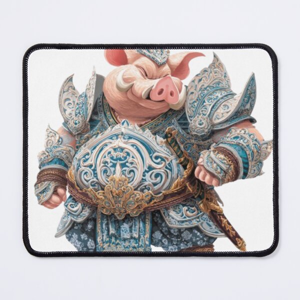 Item preview, Zodiac Pig Warrior – Thai Fantasy Boar in Ornate Blue Armor designed and sold by WilaStyle.