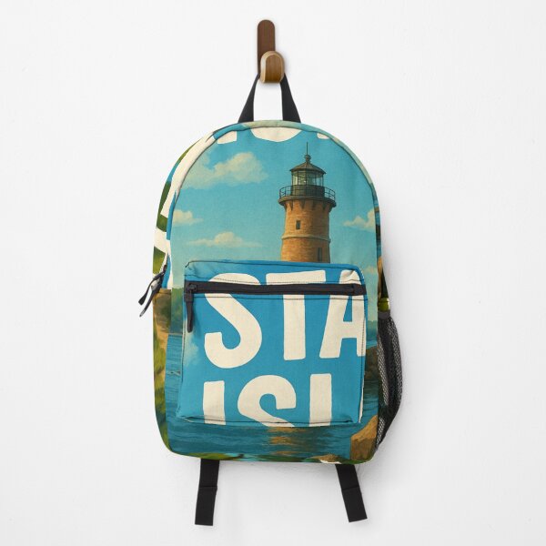 Item preview, Staten Island Lighthouse and Forest Path designed and sold by Aryabek.