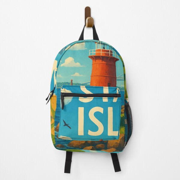 Item preview, Staten Island Lighthouse and Verrazzano Bridge designed and sold by Aryabek.