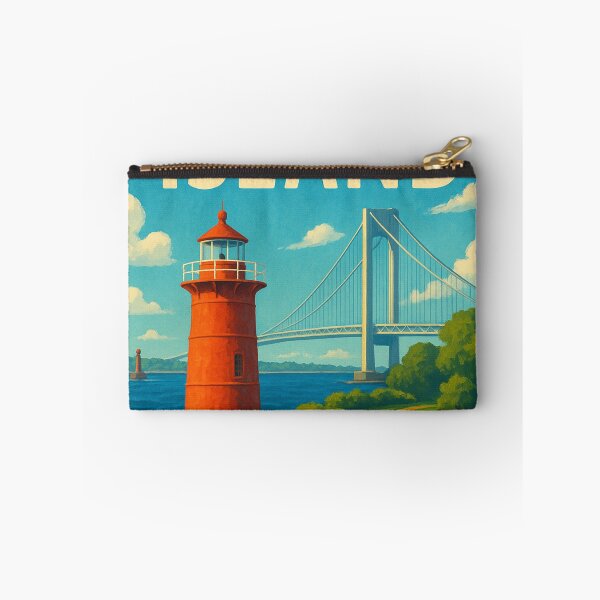 Item preview, Staten Island Lighthouse and Verrazzano Bridge designed and sold by Aryabek.