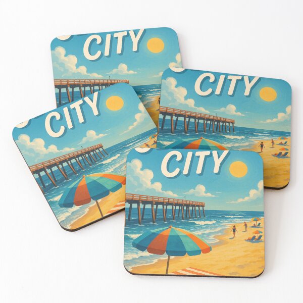 Item preview, Sea Isle City Pier and Beach Scene designed and sold by Aryabek.