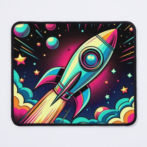 Item preview, colorful rocket designed and sold by Dogandesighn.