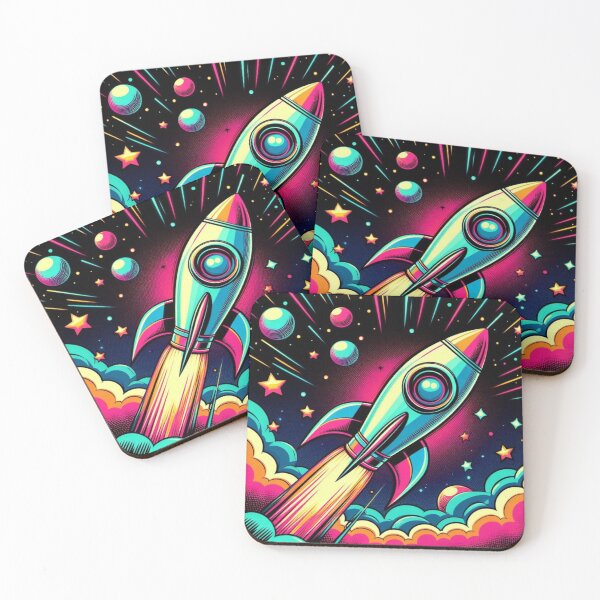 Item preview, colorful rocket designed and sold by Dogandesighn.