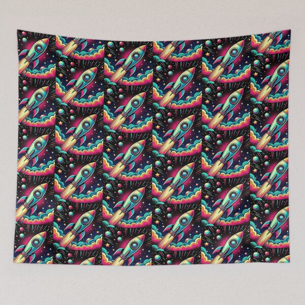 Item preview, colorful rocket designed and sold by Dogandesighn.