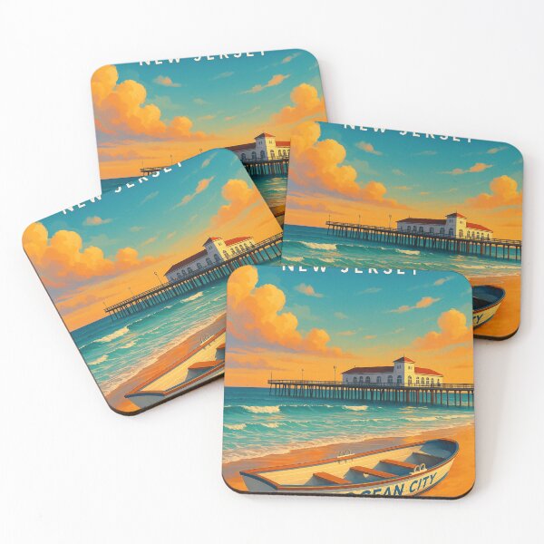Item preview, Ocean City New Jersey Beach and Pier designed and sold by Aryabek.