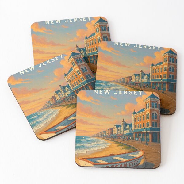 Item preview, Ocean City New Jersey Boardwalk Sunset designed and sold by Aryabek.