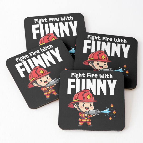Item preview, FIGHT FIRE WITH FUNNY - FIREFIGHTER GIFT designed and sold by KEF Custom.