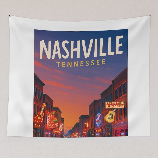 Item preview, Nashville Tennessee Neon Music Scene designed and sold by Aryabek.