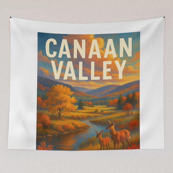 Item preview, Autumn in Canaan Valley with Deer designed and sold by Aryabek.