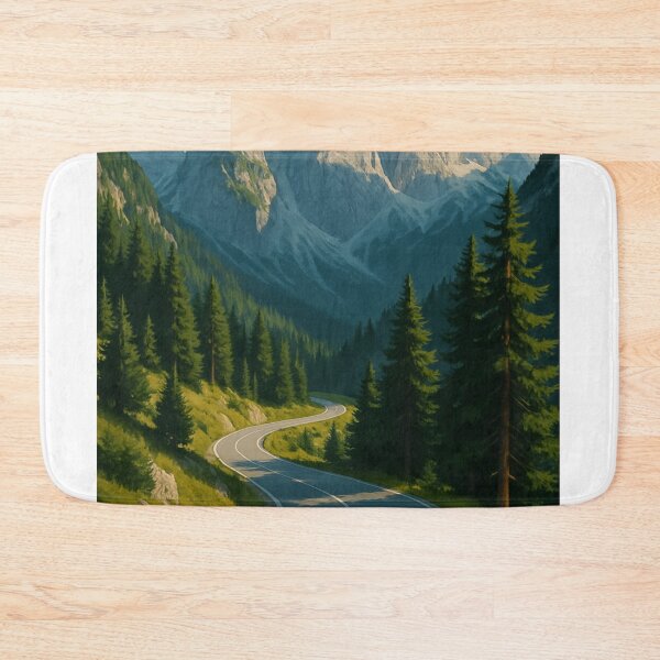 Item preview, Vršič Pass Road and Julian Alps Peaks designed and sold by Aryabek.