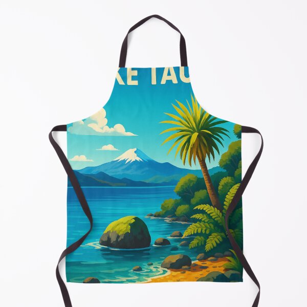 Item preview, Lake Taupō with Volcanic Backdrop designed and sold by Aryabek.