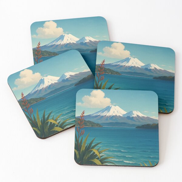Item preview, Lake Taupō and Twin Volcanoes designed and sold by Aryabek.