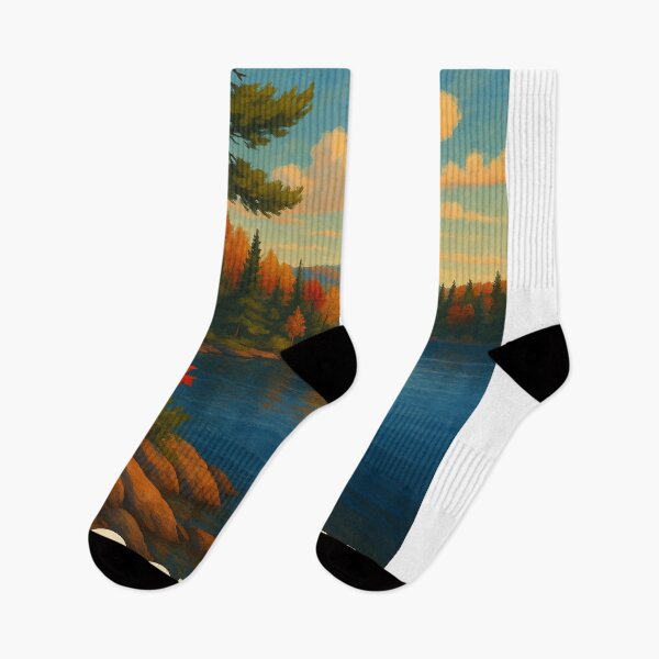 Item preview, Autumn Shoreline in Algonquin Park designed and sold by Aryabek.