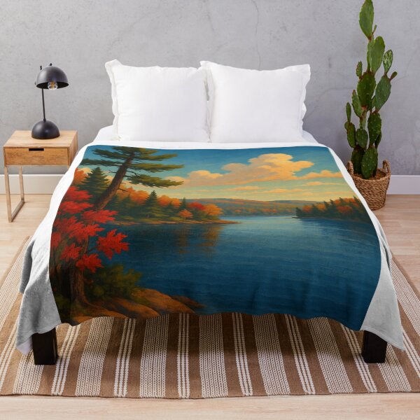 Item preview, Autumn Shoreline in Algonquin Park designed and sold by Aryabek.