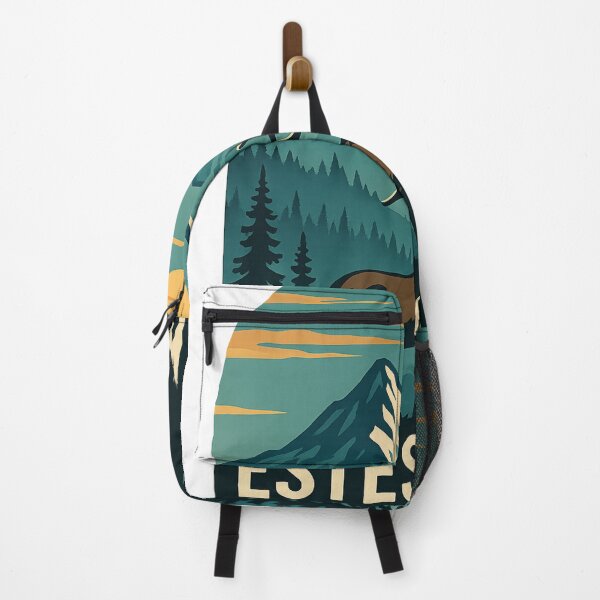 Item preview, Estes Park Colorado with Elk and Sunset Peaks designed and sold by Aryabek.