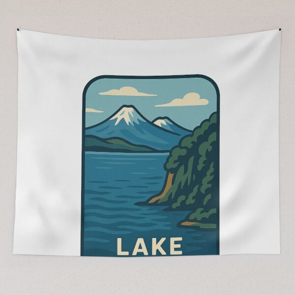 Item preview, Lake Taupō and Mount Ruapehu designed and sold by Aryabek.