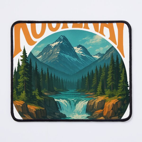 Item preview, Kootenay National Park Waterfall and Mountains designed and sold by Aryabek.