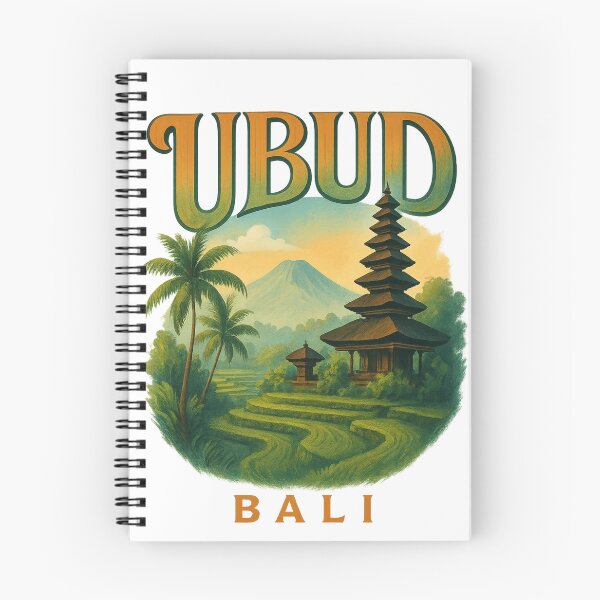 Item preview, Ubud Bali with Volcano and Rice Terraces designed and sold by Aryabek.