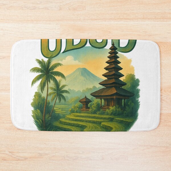 Item preview, Ubud Bali with Volcano and Rice Terraces designed and sold by Aryabek.