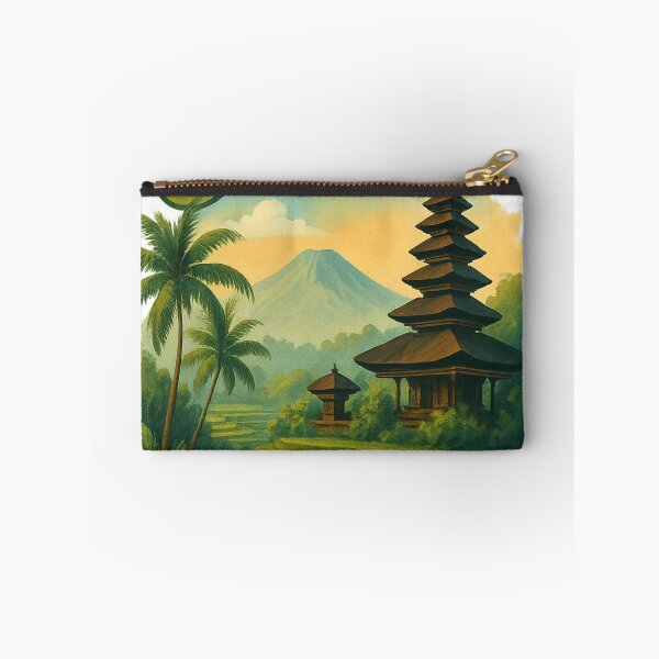 Item preview, Ubud Bali with Volcano and Rice Terraces designed and sold by Aryabek.
