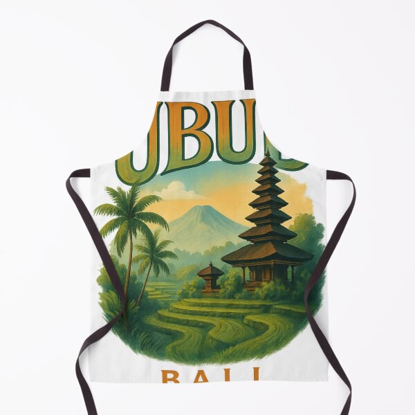 Item preview, Ubud Bali with Volcano and Rice Terraces designed and sold by Aryabek.