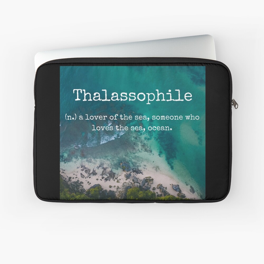 Beach Themed Thalassophile Products For the Beach Lover Inside You Laptop Sleeve