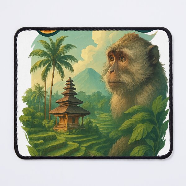 Item preview, Ubud Bali with Monkey Forest and Volcano designed and sold by Aryabek.