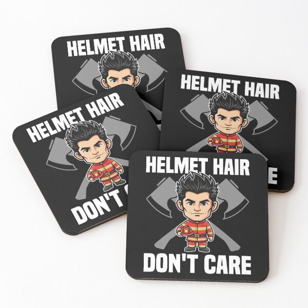 Item preview, HELMET HAIR, DON'T CARE - FIREFIGHTER  GIFT designed and sold by KEF Custom.