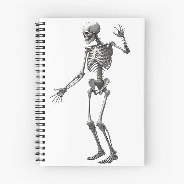 Item preview, Striking Pose Skeleton – Bold & Spooky Attitude designed and sold by Pixel--Threads.