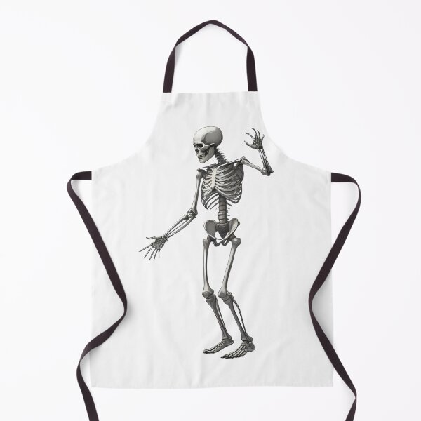 Item preview, Striking Pose Skeleton – Bold & Spooky Attitude designed and sold by Pixel--Threads.