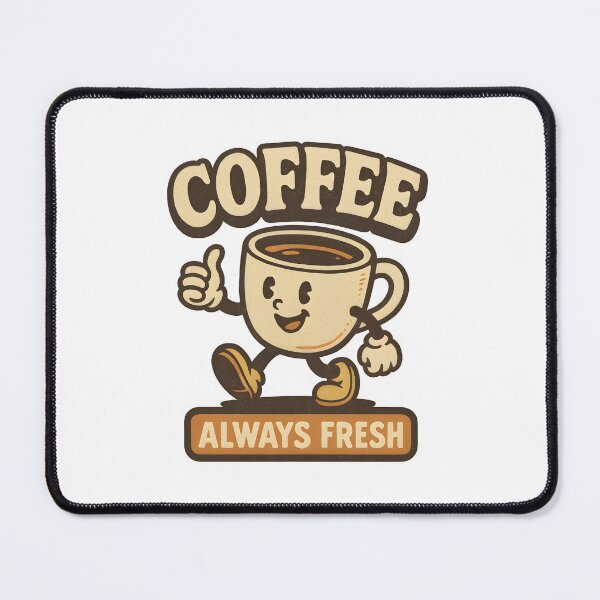 Item preview, Vintage Coffee Cartoon Coffee Lover Vintage Typography Design designed and sold by Uglyandcute.