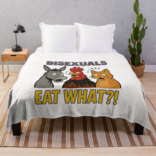 Item preview, Bisexuals Eat What?! Funny LGBTQ Animal Reaction designed and sold by Places On Earth.