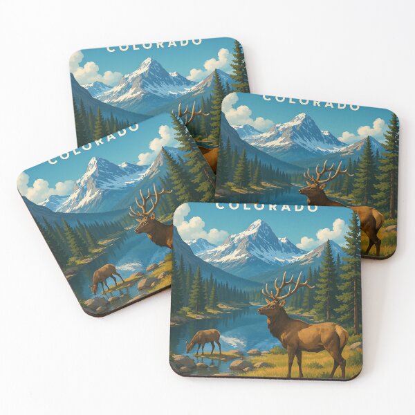 Item preview, Estes Park Colorado with Alpine Wildlife designed and sold by Places On Earth.