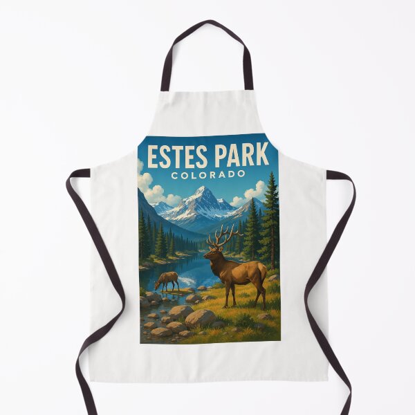 Item preview, Estes Park Colorado with Alpine Wildlife designed and sold by Places On Earth.