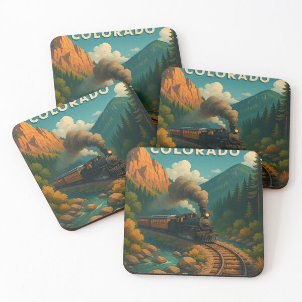 Item preview, Durango Colorado Steam Train in the San Juan Mountains designed and sold by Places On Earth.