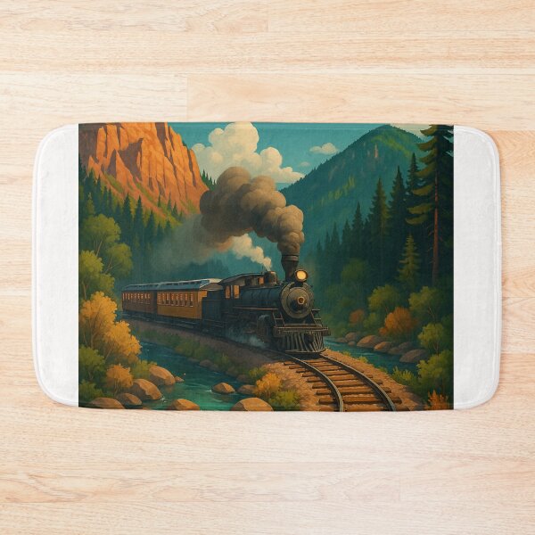 Item preview, Durango Colorado Steam Train in the San Juan Mountains designed and sold by Places On Earth.