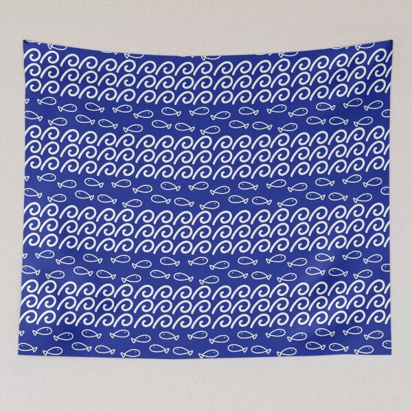 Item preview, Fishes in summer waves designed and sold by Emomeow.