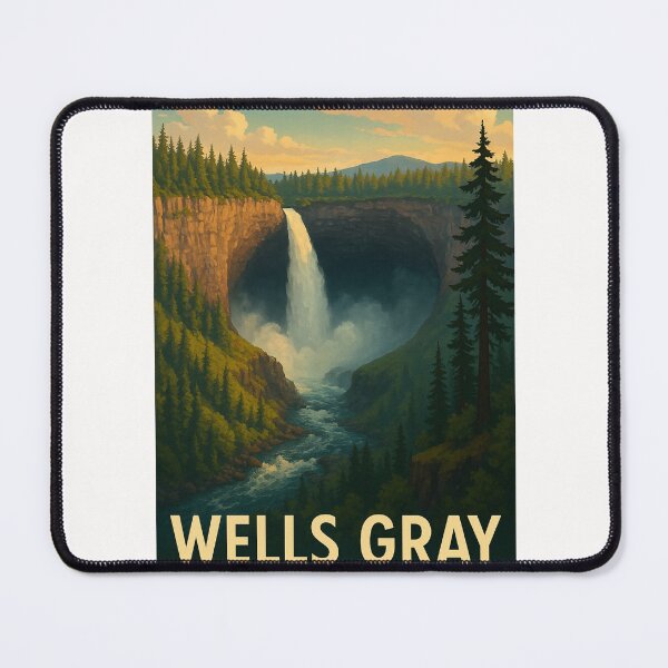 Item preview, Wells Gray Provincial Park River and Falls designed and sold by Places On Earth.