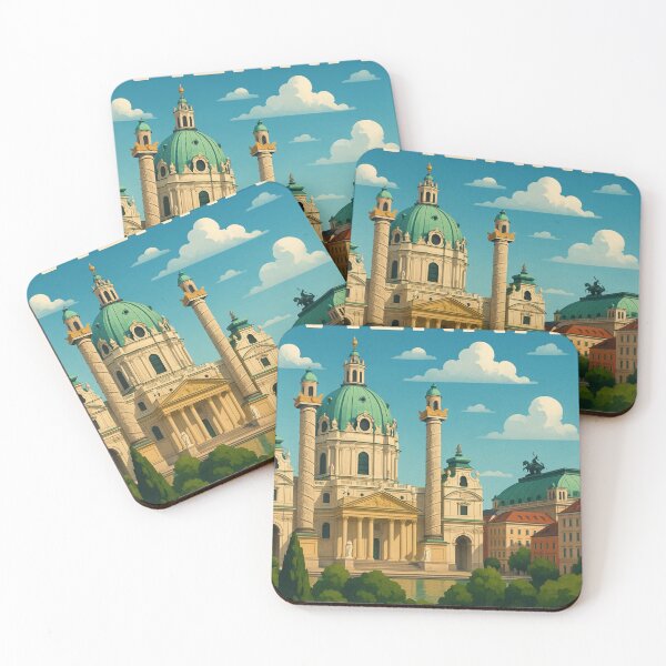 Item preview, Karlskirche and Baroque Domes in Vienna, Austria designed and sold by Places On Earth.