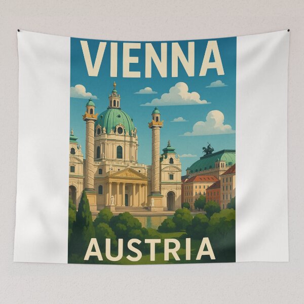 Item preview, Karlskirche and Baroque Domes in Vienna, Austria designed and sold by Places On Earth.