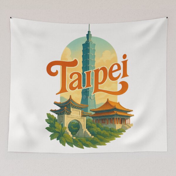 Item preview, Taipei 101 and Traditional Architecture in Taiwan designed and sold by Places On Earth.
