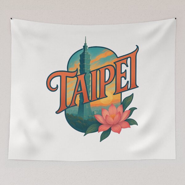 Item preview, Sunset Over Taipei 101 and Lotus Blossom designed and sold by Places On Earth.