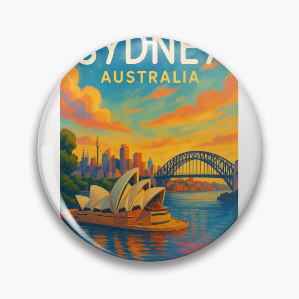 Item preview, Sydney Opera House and Harbour Bridge, Australia designed and sold by Places On Earth.