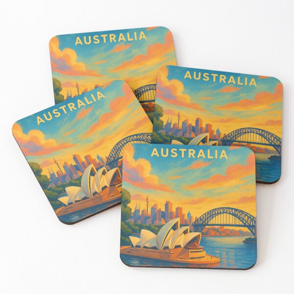 Item preview, Sydney Opera House and Harbour Bridge, Australia designed and sold by Places On Earth.