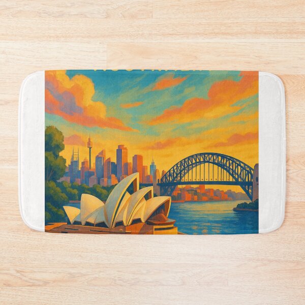 Item preview, Sydney Opera House and Harbour Bridge, Australia designed and sold by Places On Earth.