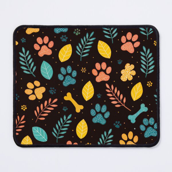 Item preview, A repeating pattern of paw prints and bones designed and sold by DukeTheMagic.