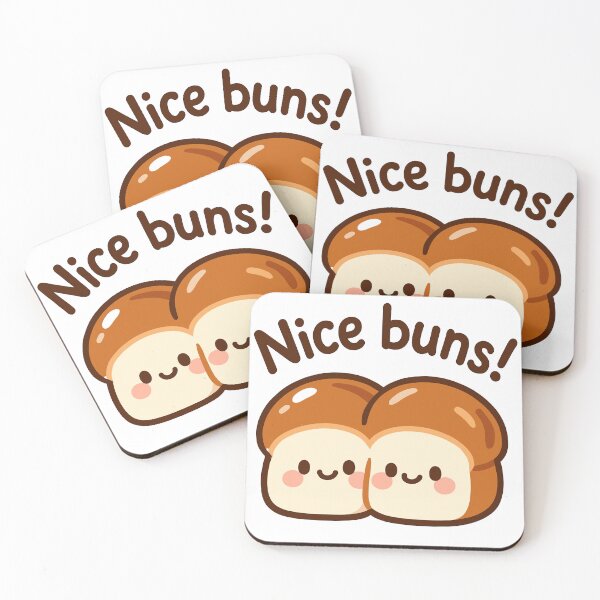 Item preview, Adorable Graphic Nice Buns Print Unisex Apparel for Food Lovers designed and sold by ThreadQuirk.