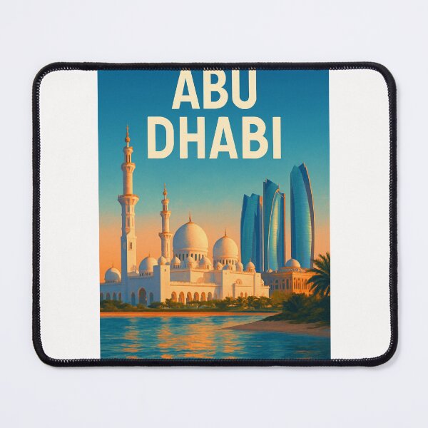 Item preview, Abu Dhabi Skyline with Sheikh Zayed Grand Mosque designed and sold by Places On Earth.