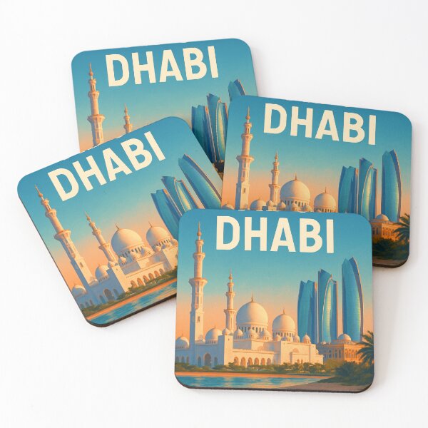 Item preview, Abu Dhabi Skyline with Sheikh Zayed Grand Mosque designed and sold by Places On Earth.